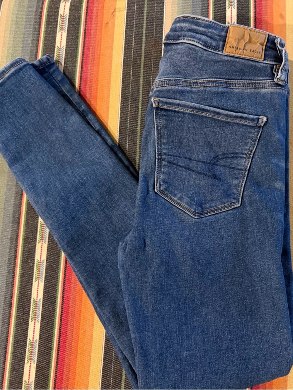 American Eagle Outfitters Denim Stretch Jeans - Dark Blue